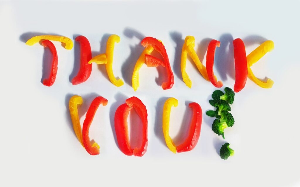 Thank you out of food – Copy